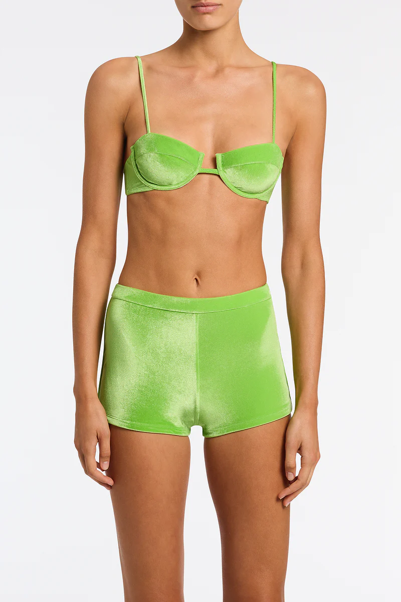 CELESTE - VYNE Green Velvet Short - Image 4