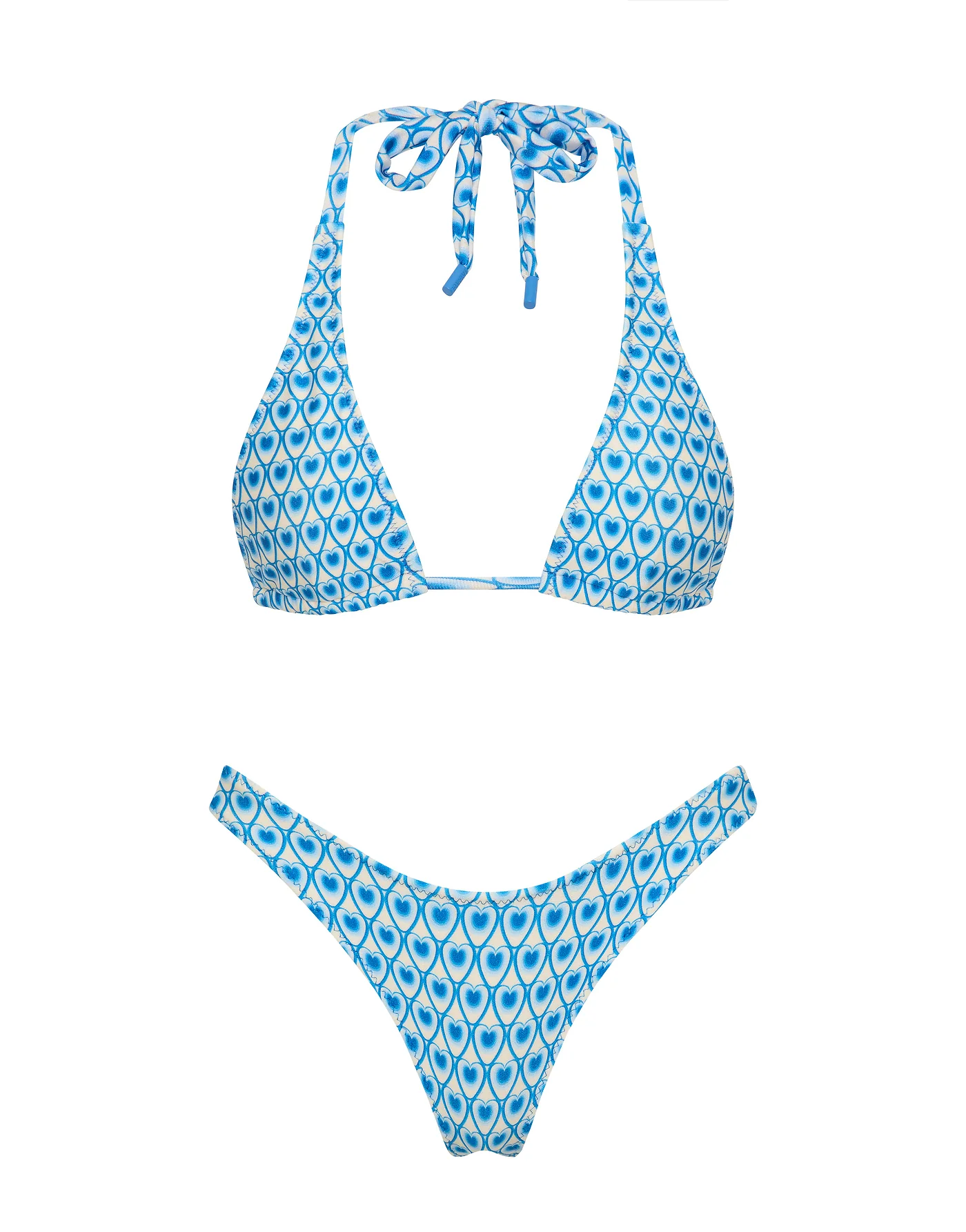 DARA - RIYA Blue Geometric Triangle Bikini Set - Image 6