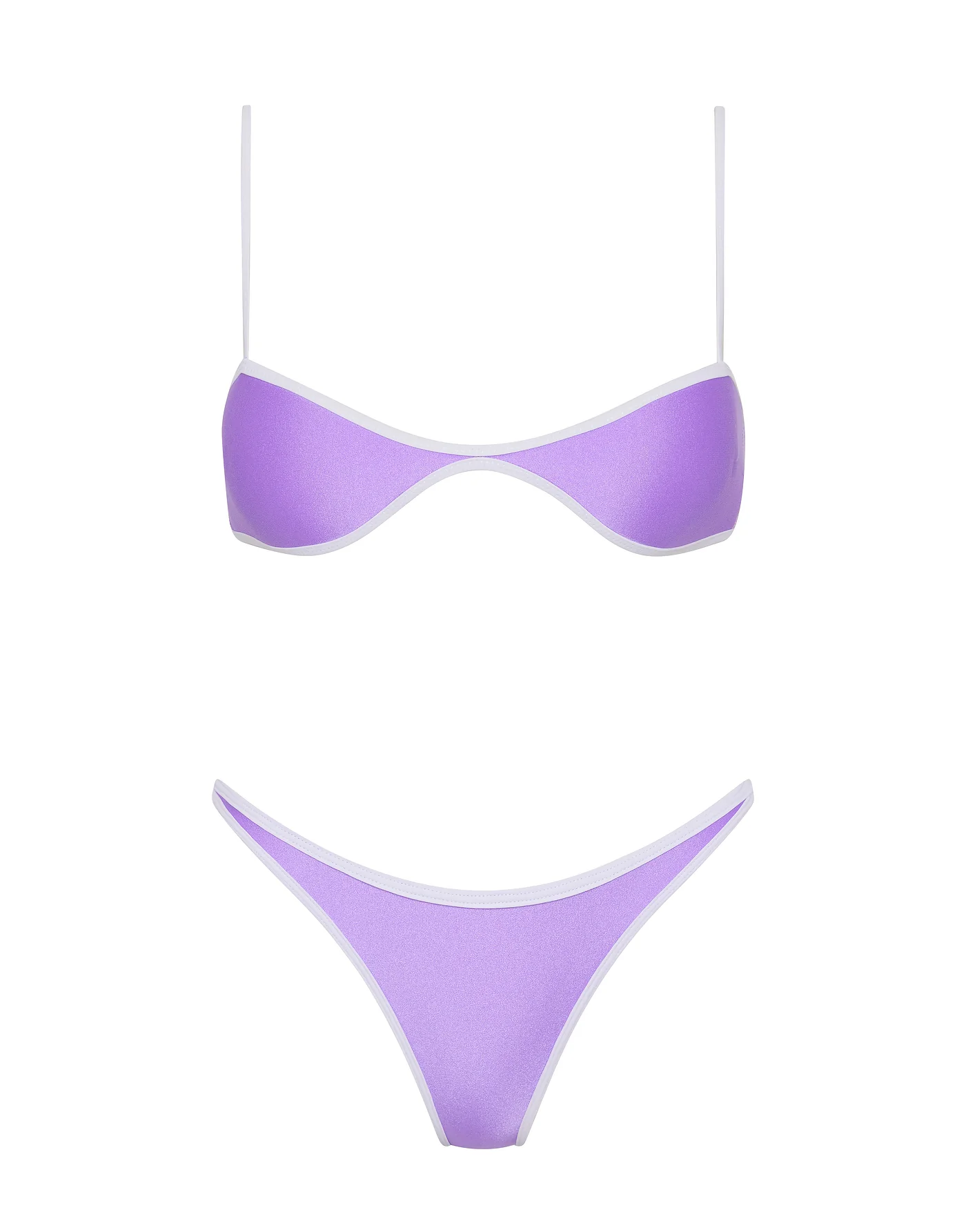 ESTE - GRAPE Neoprene Scoop Bikini Set - Image 6