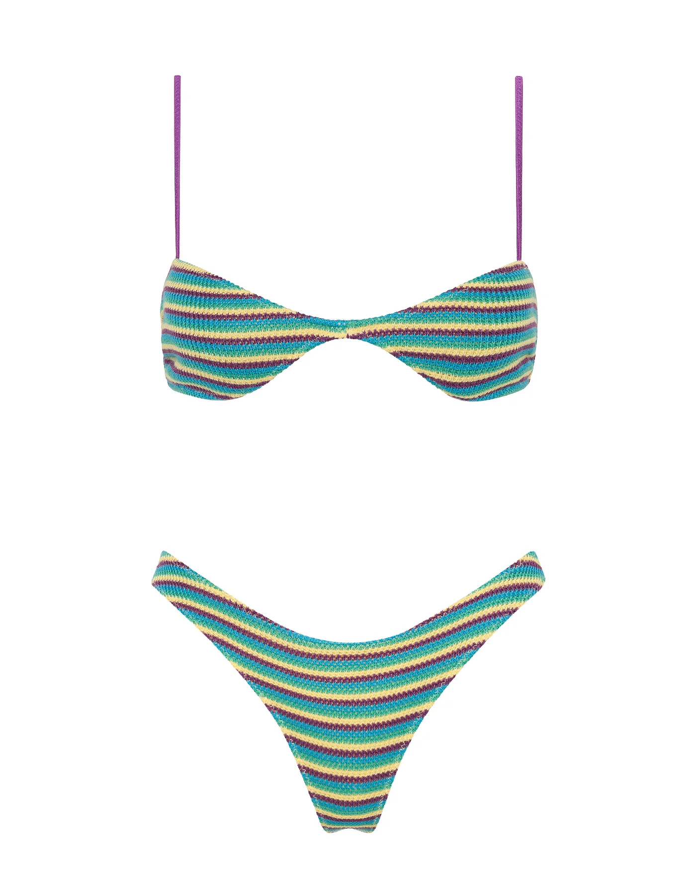 ESTE - ORCHID CROCHET STRIPE Bikini Set - Image 5