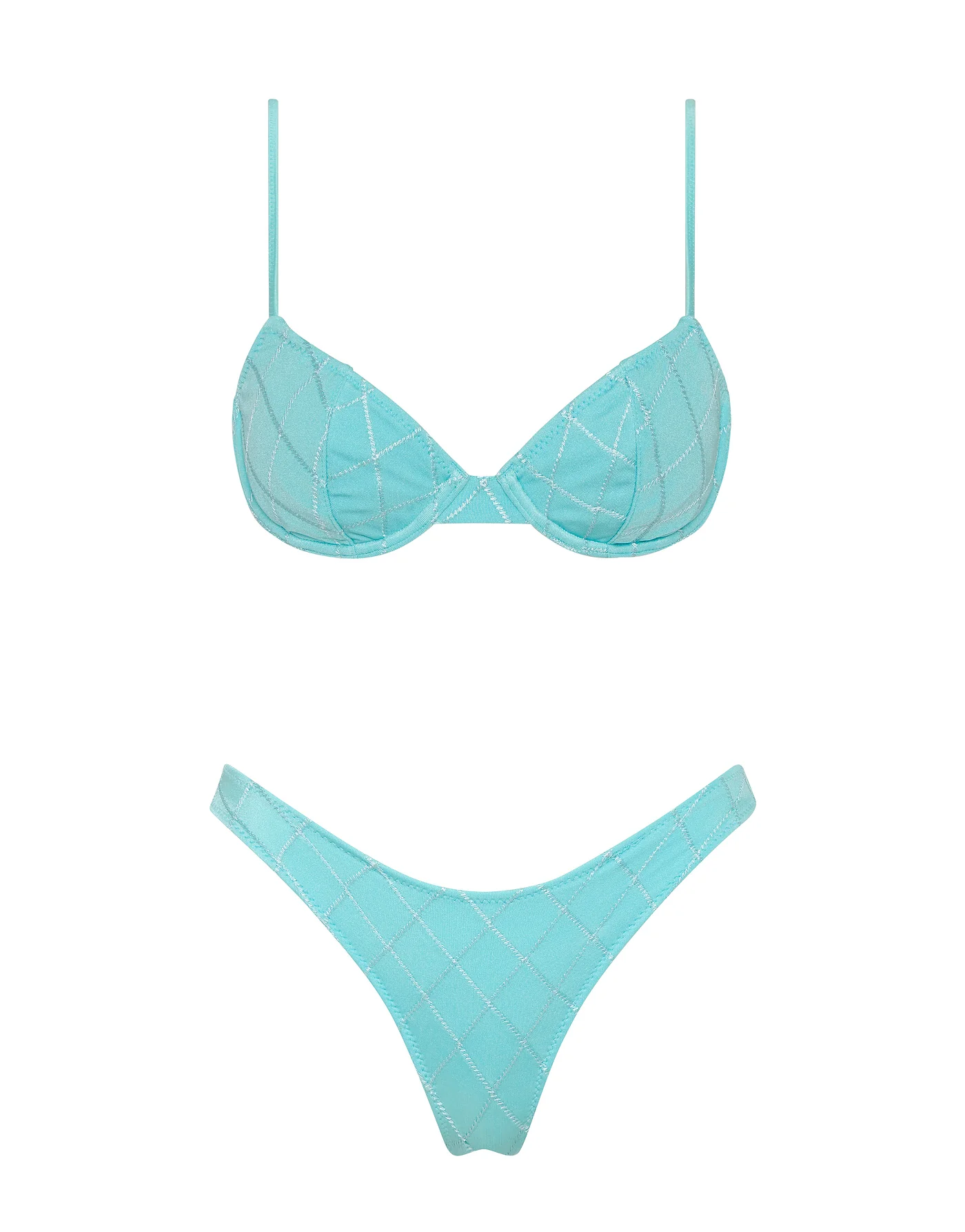 JARA - SKY HIGH Blue Balconette Bikini - Image 6