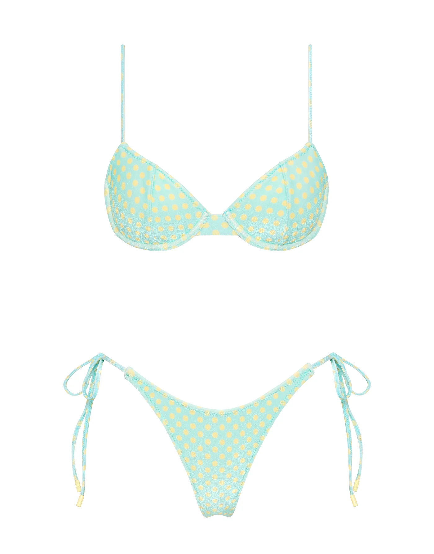 JARA - SUN SPRINKLE Polka Dot Balconette Bikini Set
