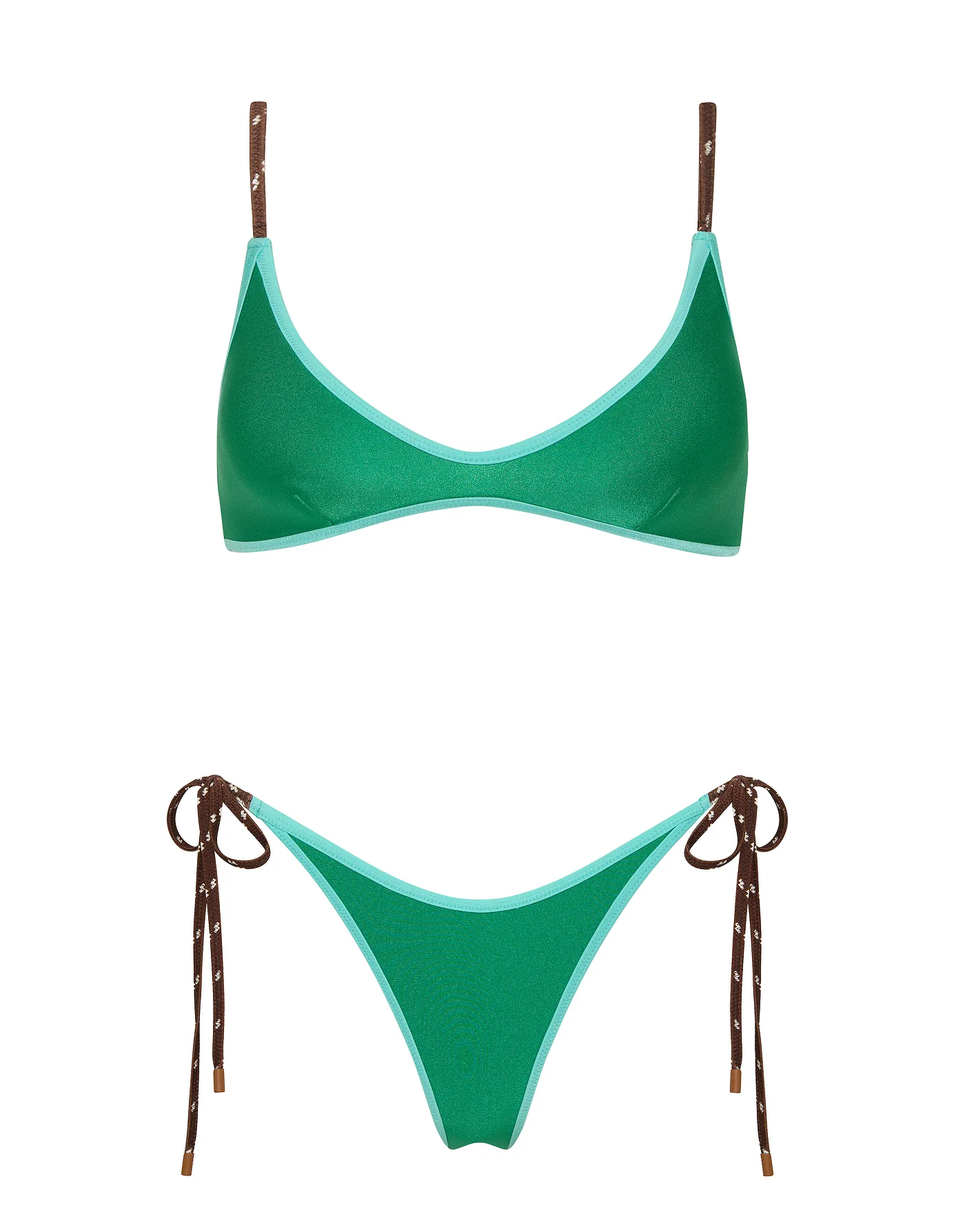 MAIA - JADED GREEN Neoprene Crop Bikini Set - Image 6