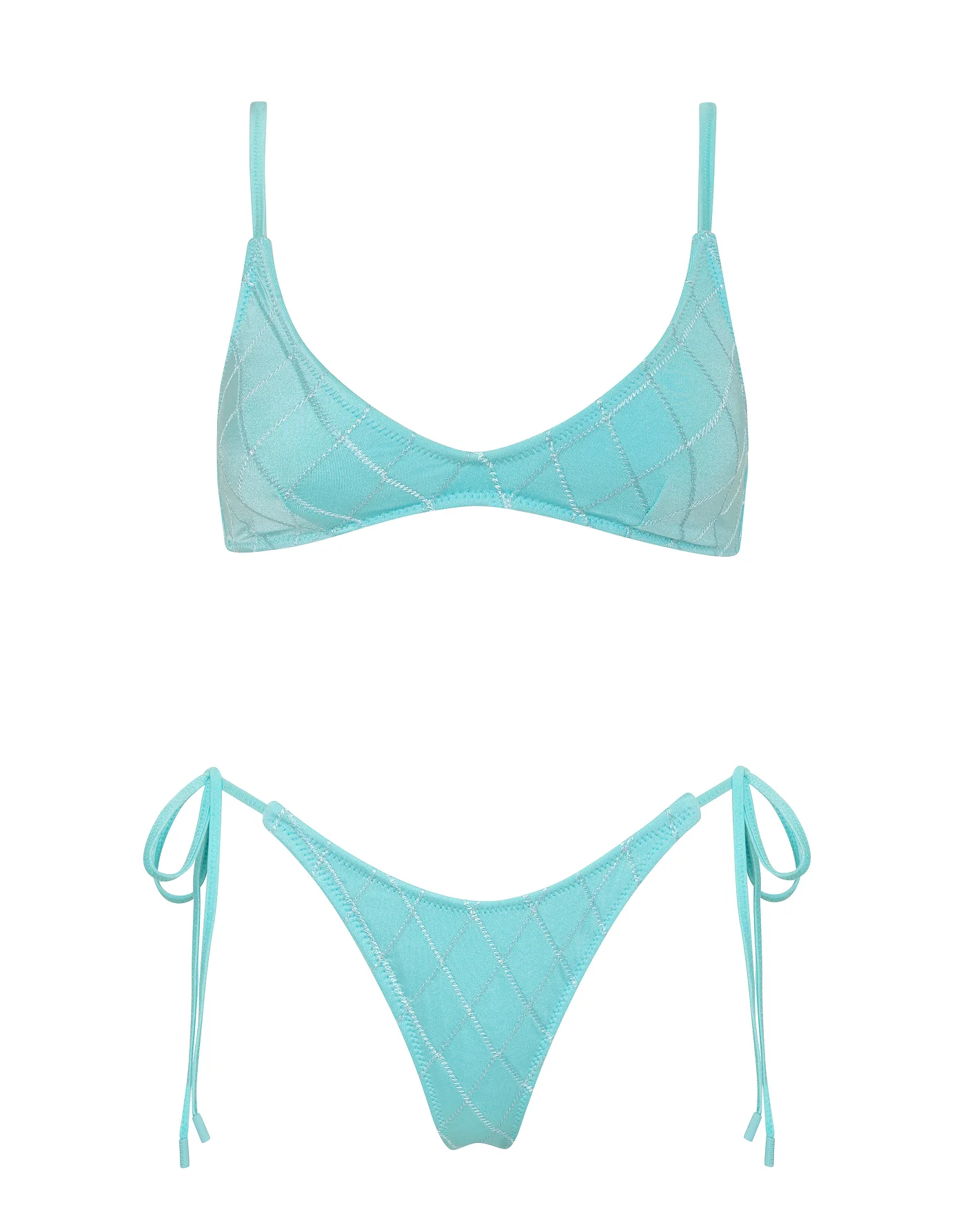 MAIA - SKY HIGH Blue Crop Bikini Set - Image 7