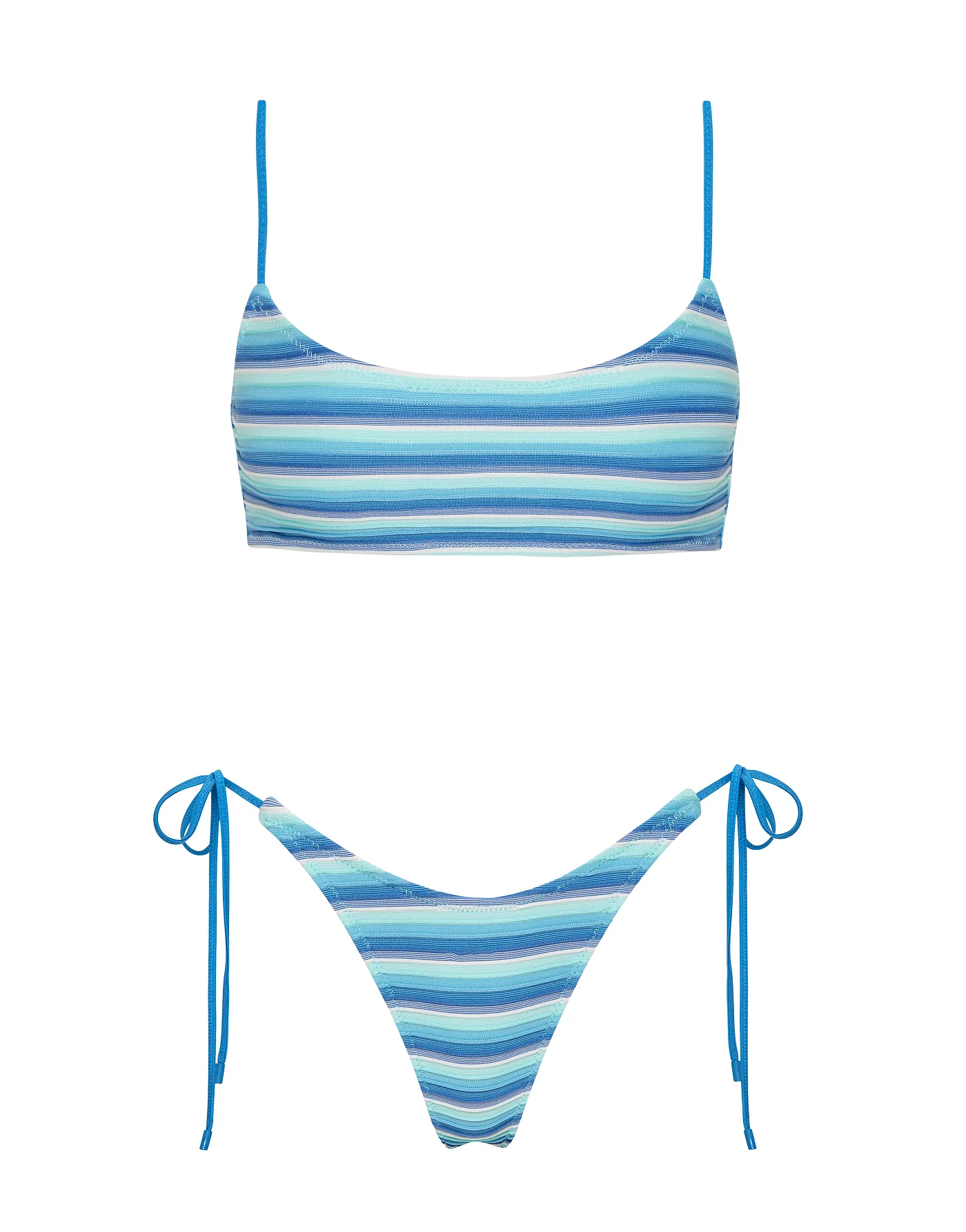 MICA - HORIZON BLUE Stripe Scoop Bikini Set - Image 7
