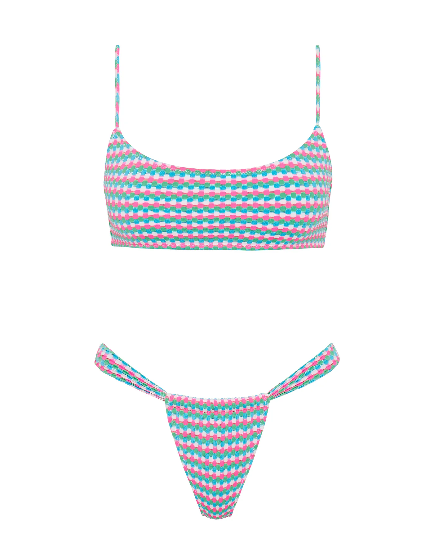 MICA - MULBERRY Textured Crop Bikini Set - Image 10