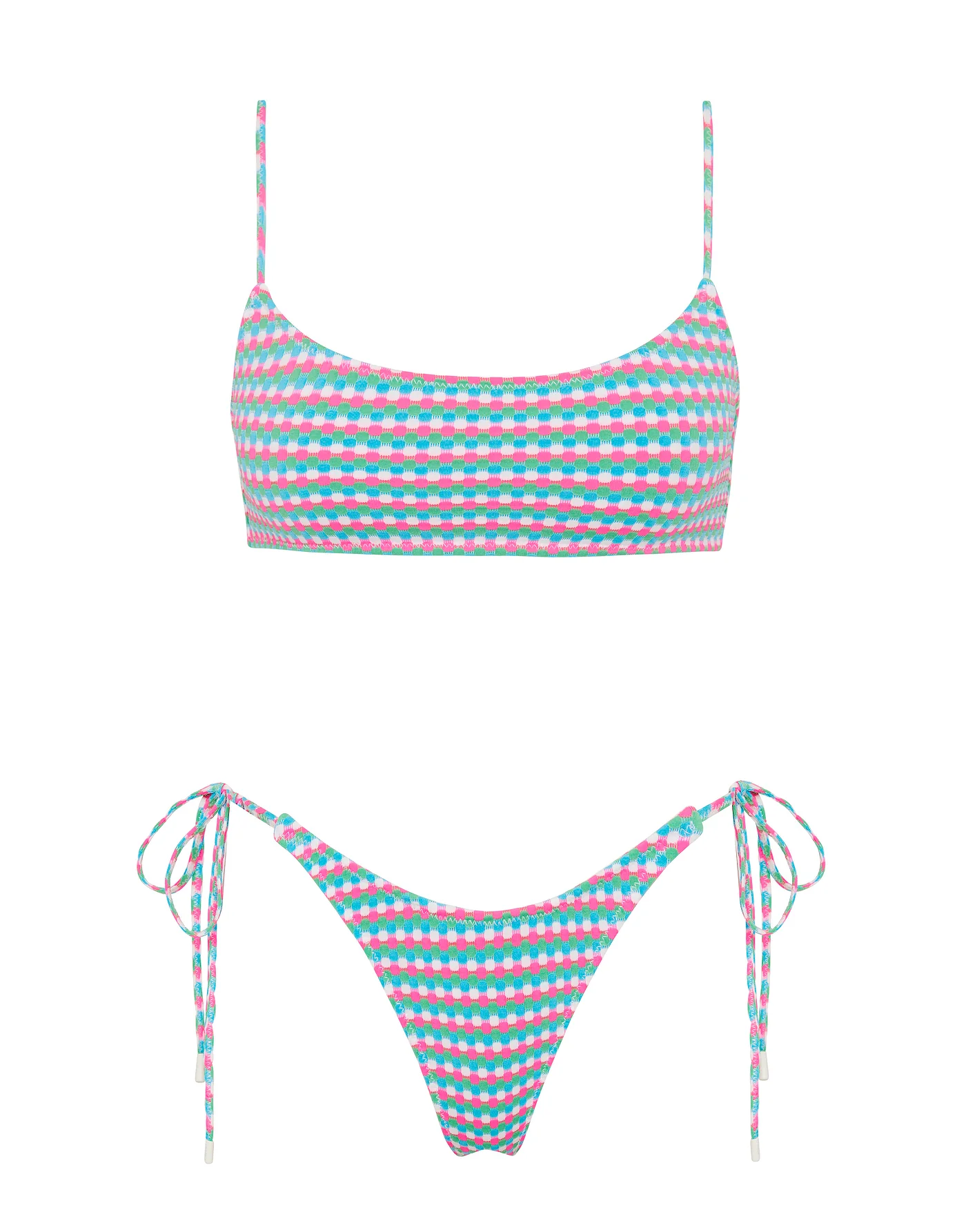 MICA - MULBERRY Textured Crop Bikini Set - Image 7