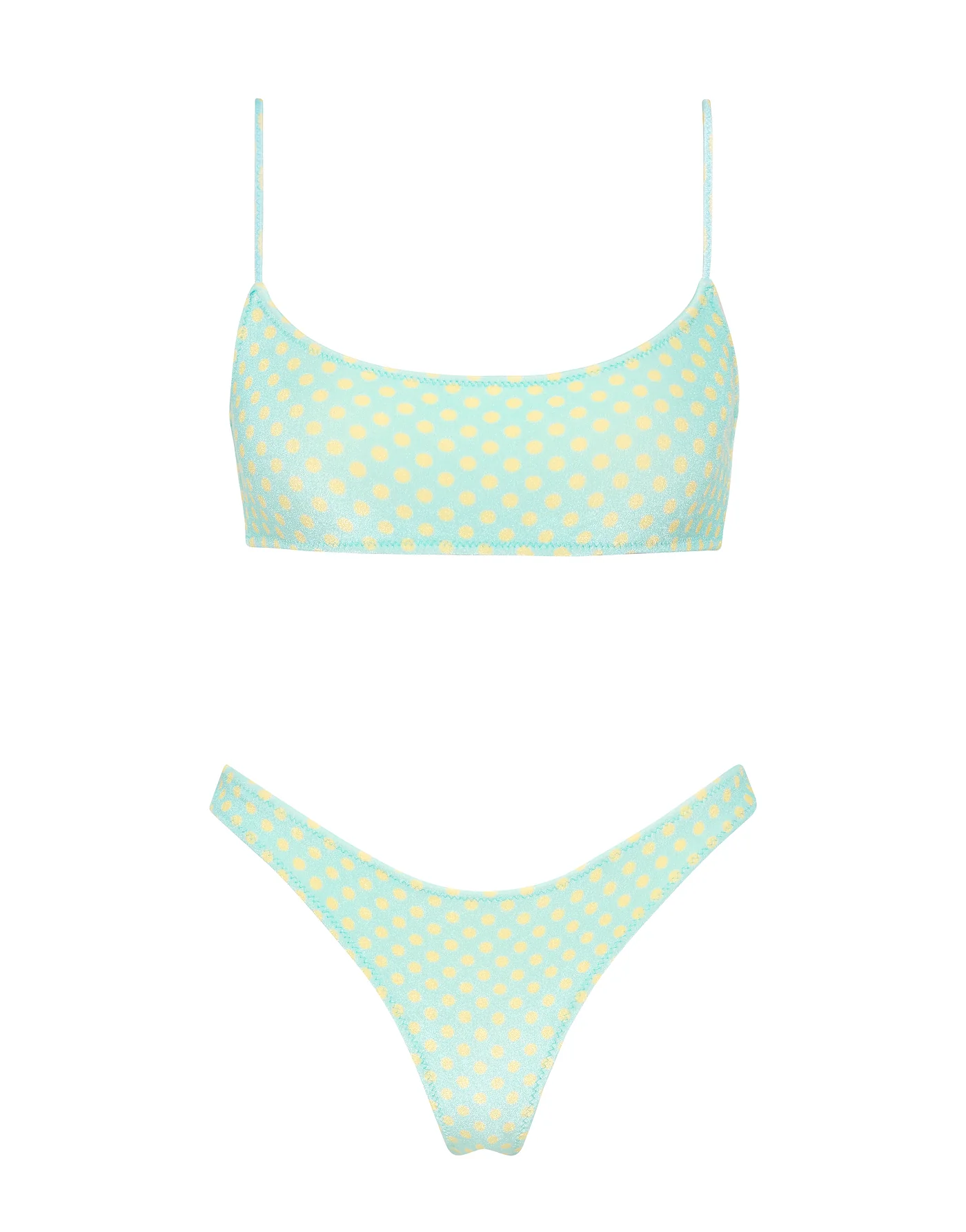 MICA - SUN SPRINKLE Polka Dot Crop Bikini Set
