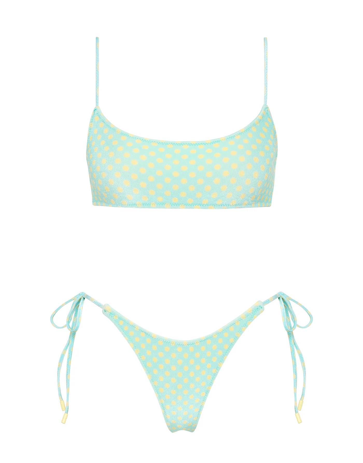 MICA - SUN SPRINKLE Polka Dot Crop Bikini Set - Image 7