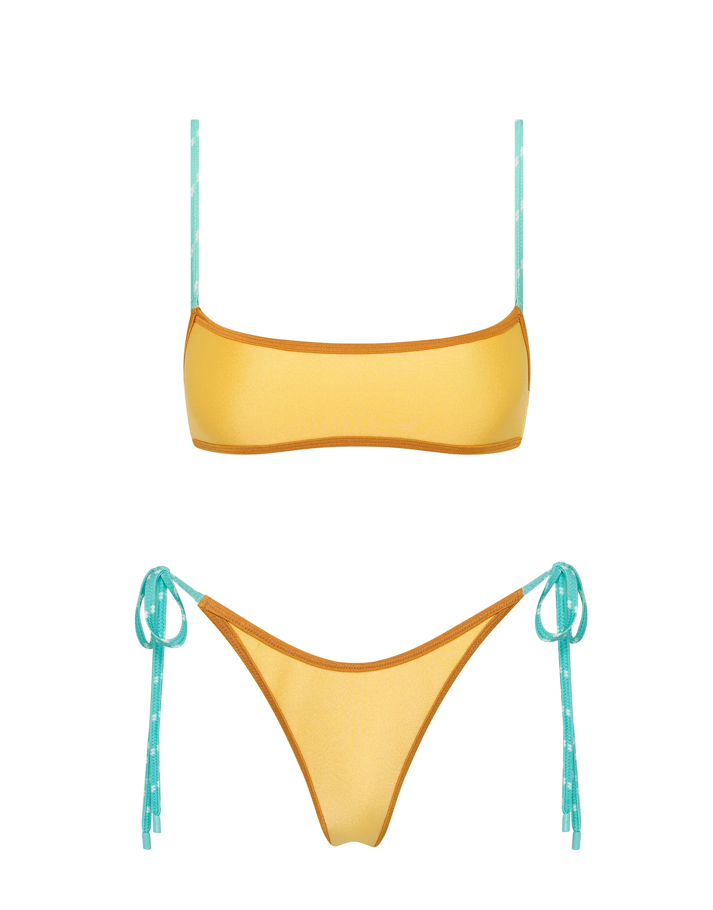 MIMA - CANARY CRUSH Neoprene Crop Bikini Set - Image 6