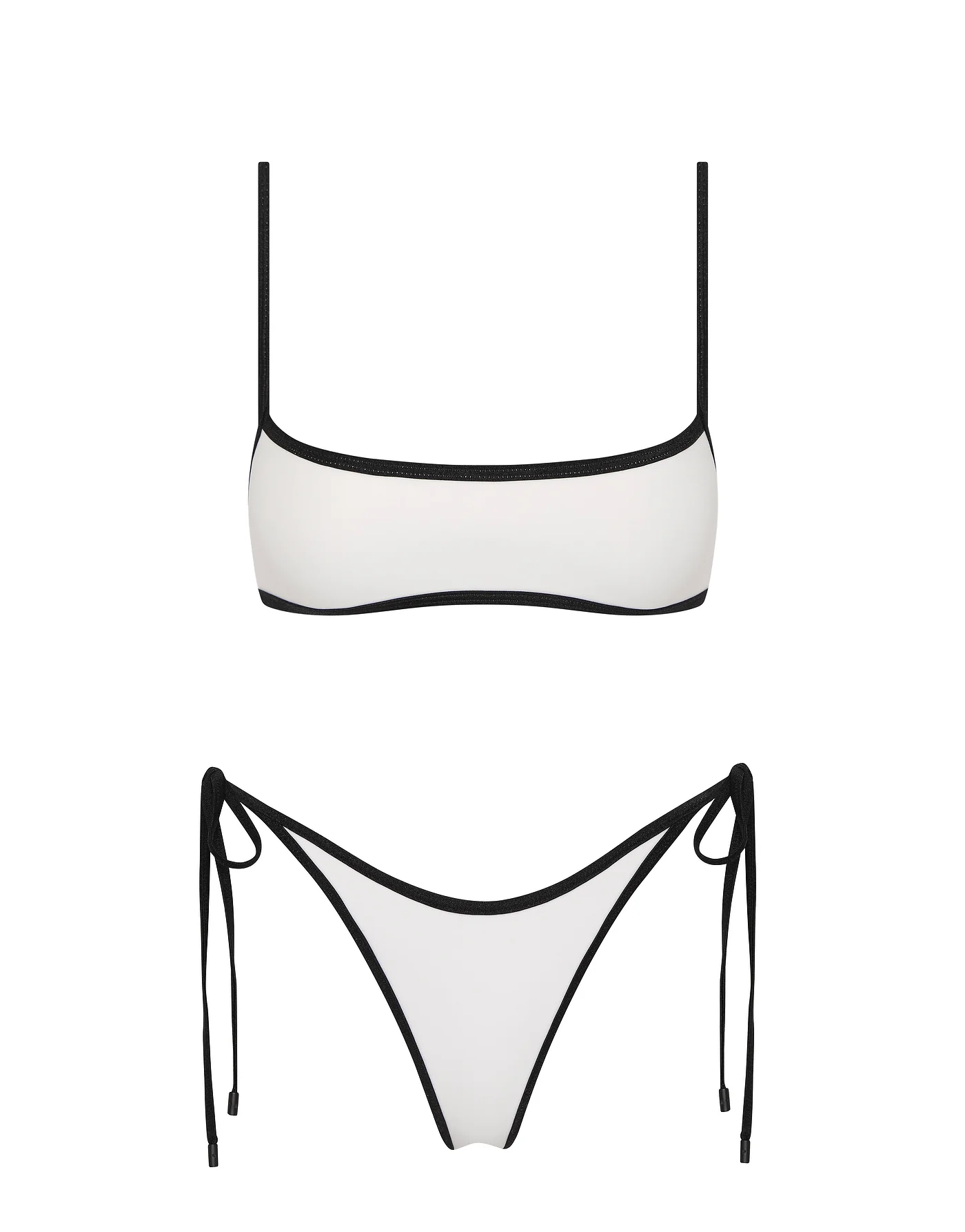 MIMA - PANDA WHITE Neoprene Crop Bikini Set - Image 6