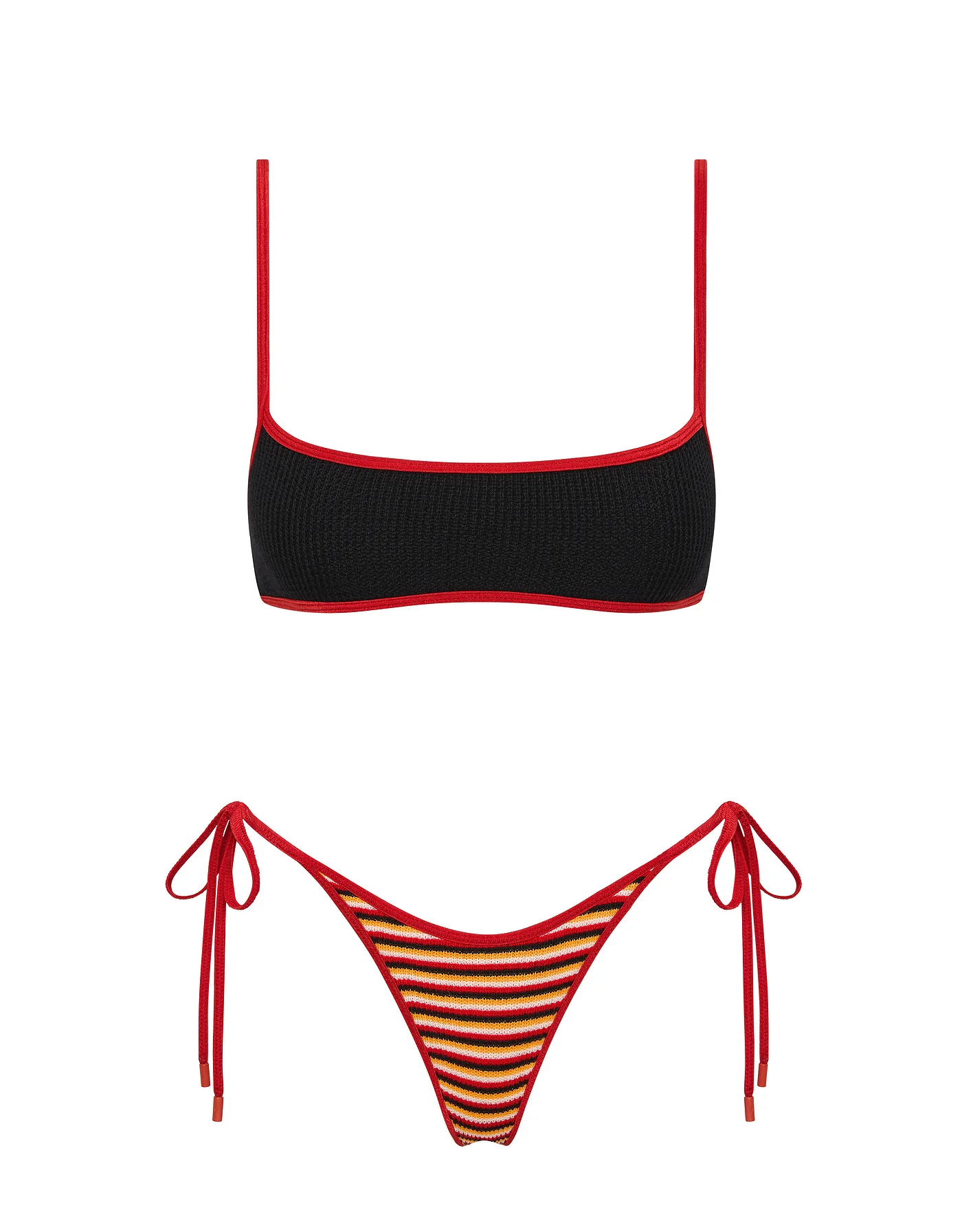 MIMA - SANGRIA CROCHET STRIPE Crop Bikini Set - Image 6
