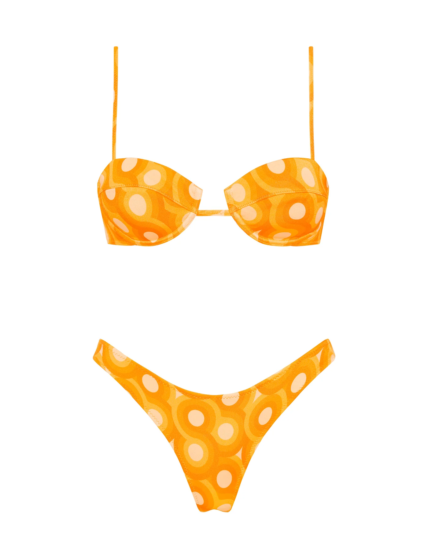 PALMA - TANGERINE Balconette Bikini Set - Image 5