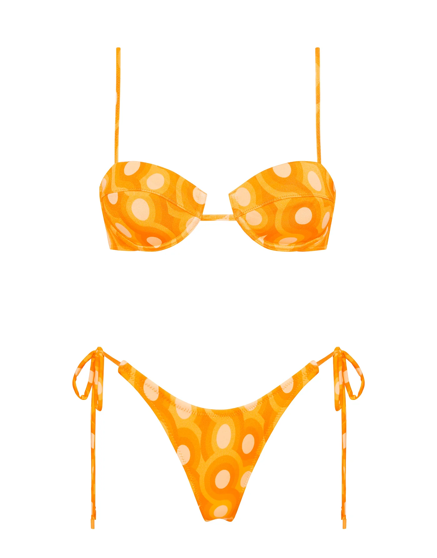 PALMA - TANGERINE Balconette Bikini Set - Image 9