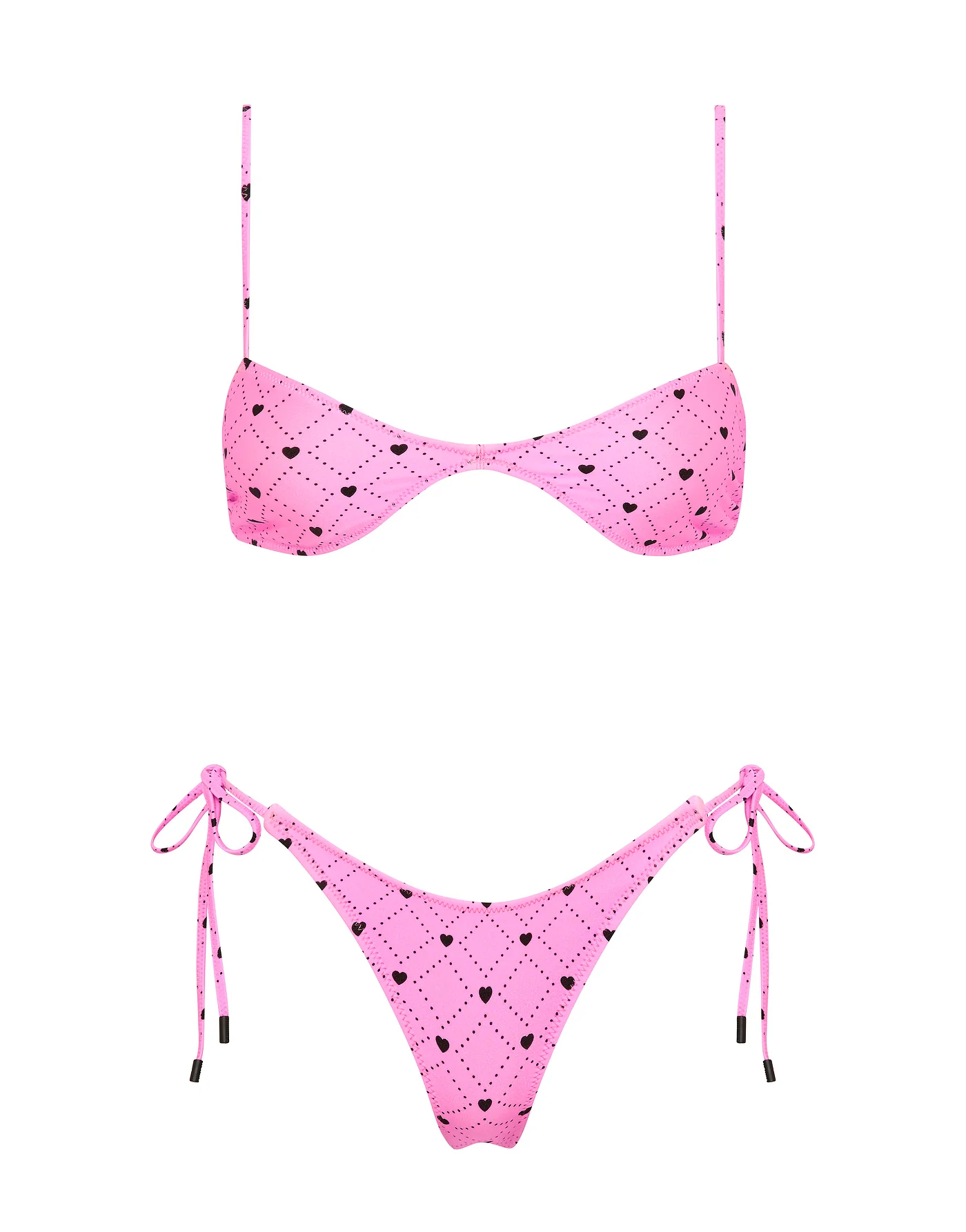 STELL - CASSI Pink Heart Scoop Bikini Set - Image 10