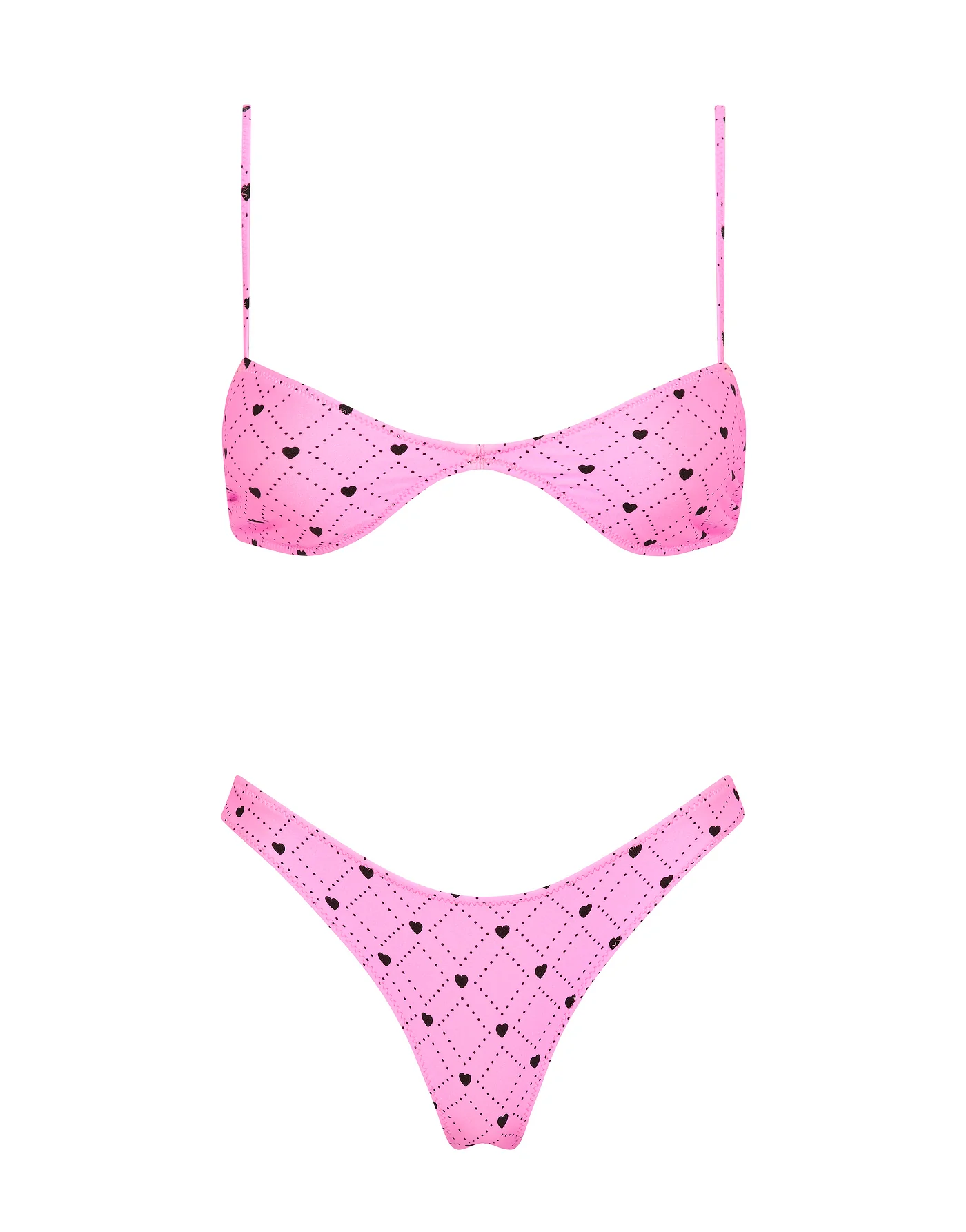 STELL - CASSI Pink Heart Scoop Bikini Set - Image 6