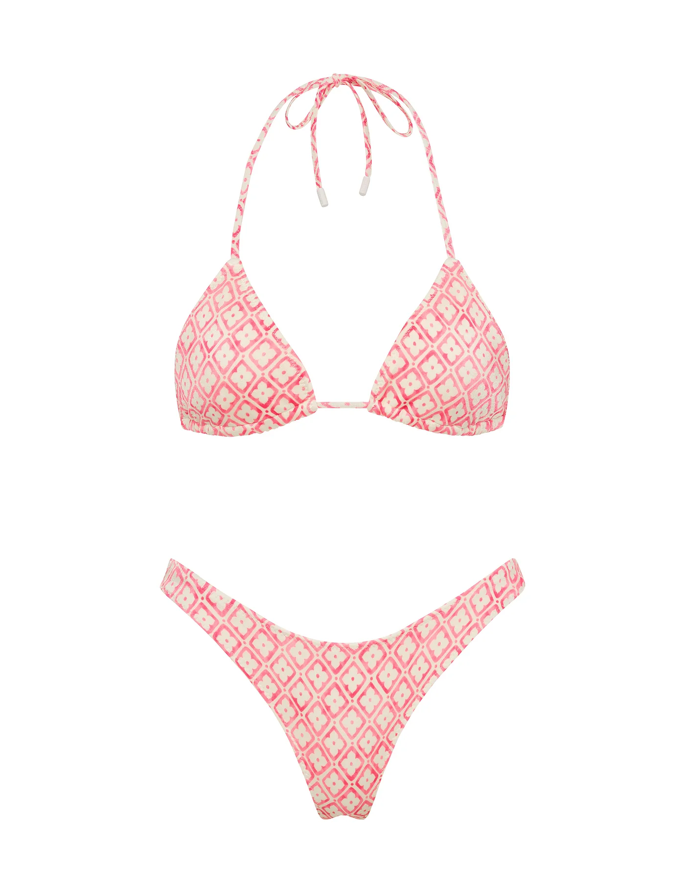 VINCA - PORTE Pink Geometric Triangle Bikini Set - Image 6