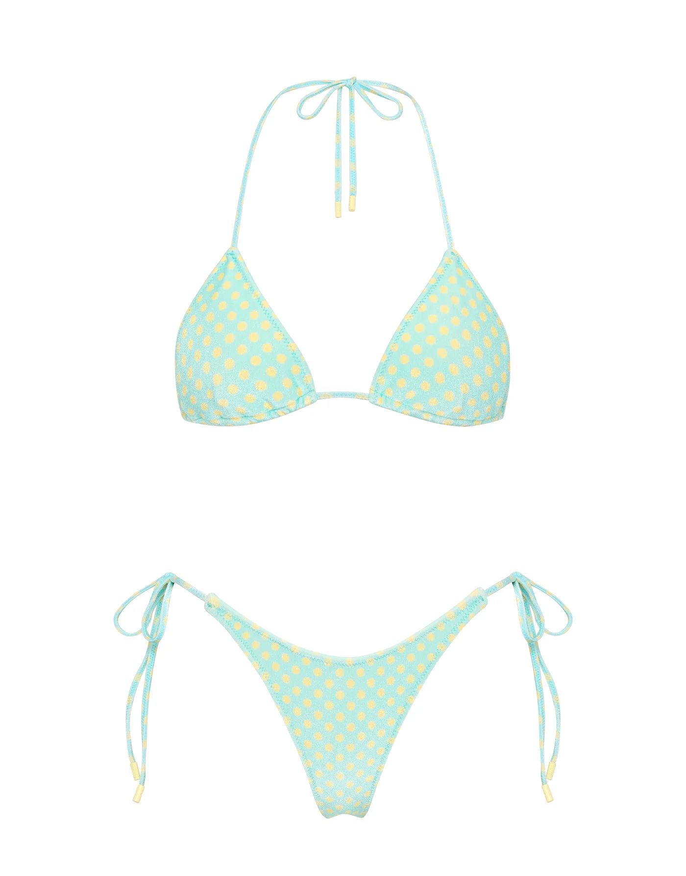 VINCA - SUN SPRINKLE Polka Dot Triangle Bikini Set